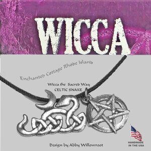 Abby Wilowroot Welsh 𝑪𝒆𝒍𝒕𝒊𝒄 𝑺𝒏𝒂𝒌𝒆 𝑷𝒆𝒏𝒕𝒂𝒈𝒓𝒂𝒎 Amulet Necklace